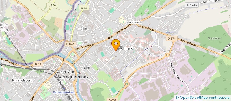 localisation de l'entreprise MADAME ADELINE PIERET à SARREGUEMINES