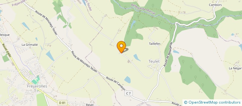 localisation de l'entreprise MADAME ADELINE PIGEON  BELLEGARDE-MARSAL