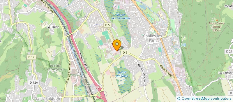 localisation de l'entreprise MADAME ADELINE PILLET  CHALLES-LES-EAUX