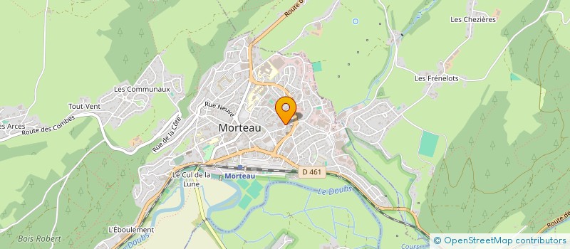 localisation de l'entreprise MADAME ADELINE PINEAU  MORTEAU