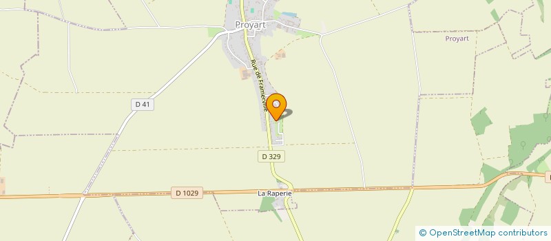 localisation de l'entreprise MADAME ADELINE PLESNAGE  PROYART