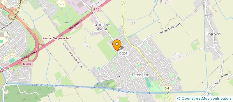 localisation de l'entreprise MADAME ADELINE PLESSIET  TETEGHEM-COUDEKERQUE-VILLAGE
