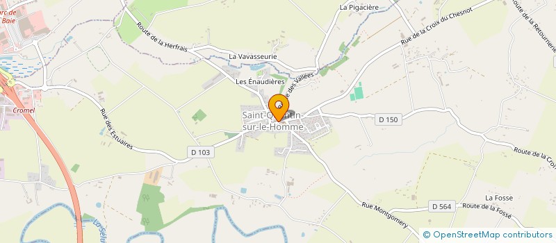 localisation de l'entreprise MADAME ADELINE POULAIN  SAINT-QUENTIN-SUR-LE-HOMME