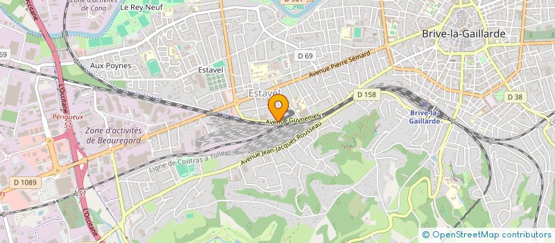 localisation de l'entreprise MADAME ADELINE POUYABAN  BRIVE-LA-GAILLARDE