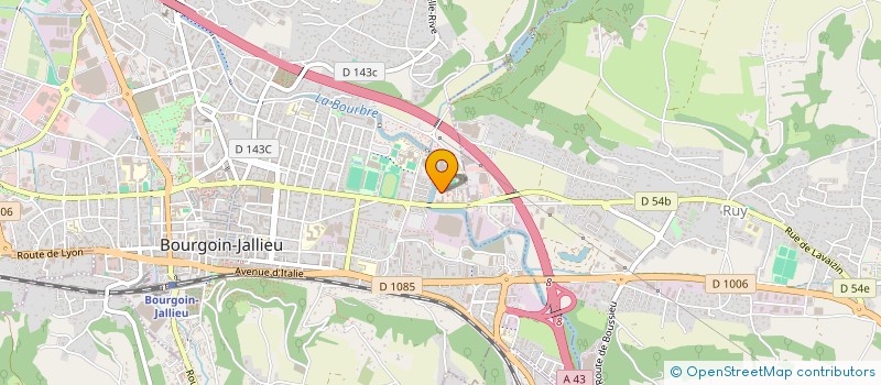 localisation de l'entreprise MADAME ADELINE PRIEZ  BOURGOIN-JALLIEU