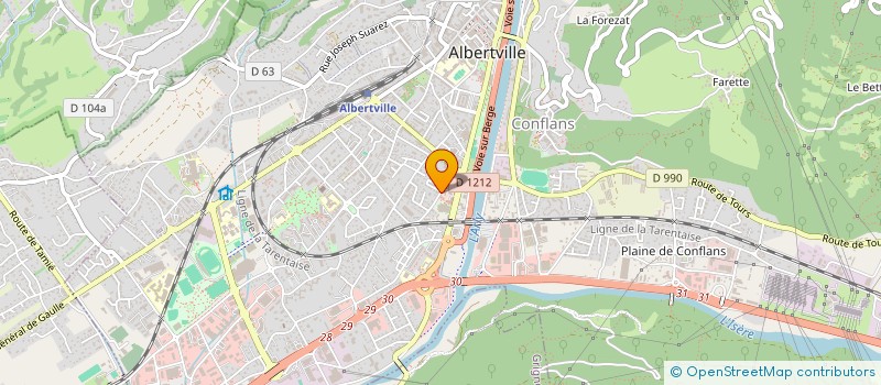 localisation de l'entreprise MADAME ADELINE PY  ALBERTVILLE