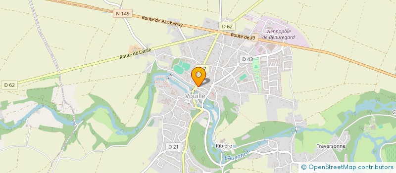 localisation de l'entreprise MADAME ADELINE RABIER  VOUILLE