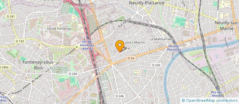 localisation de l'entreprise MADAME ADELINE RAUSCENT  LE PERREUX-SUR-MARNE