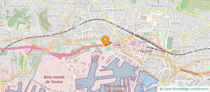 localisation de l'entreprise MADAME ADELINE REY  TOULON