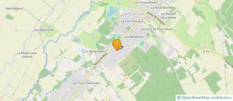 localisation de l'entreprise MADAME ADELINE RIDEL  LAILLY-EN-VAL
