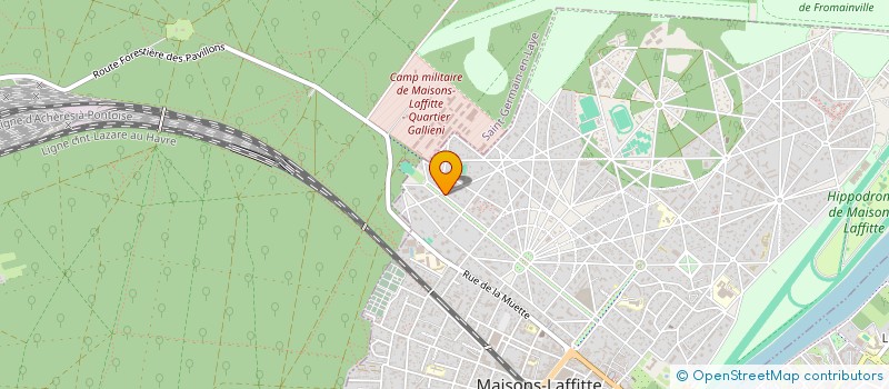 localisation de l'entreprise MADAME ADELINE RIOM  MAISONS-LAFFITTE