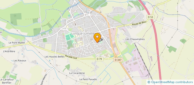 localisation de l'entreprise MADAME ADELINE RIVEAU  LONGUE-JUMELLES