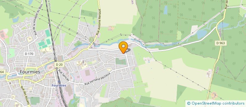 localisation de l'entreprise MADAME ADELINE RIVES  FOURMIES