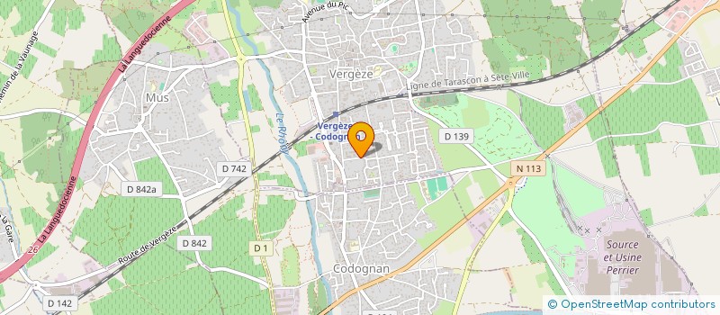 localisation de l'entreprise MADAME ADELINE RIVIERE  VERGEZE