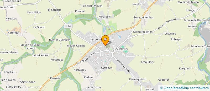 localisation de l'entreprise MADAME ADELINE RIVOALLAND  GOUDELIN