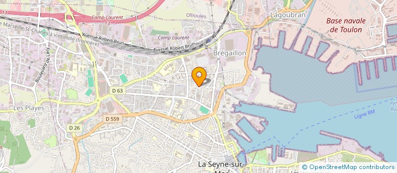 localisation de l'entreprise MADAME ADELINE ROBINEAU à LA SEYNE-SUR-MER