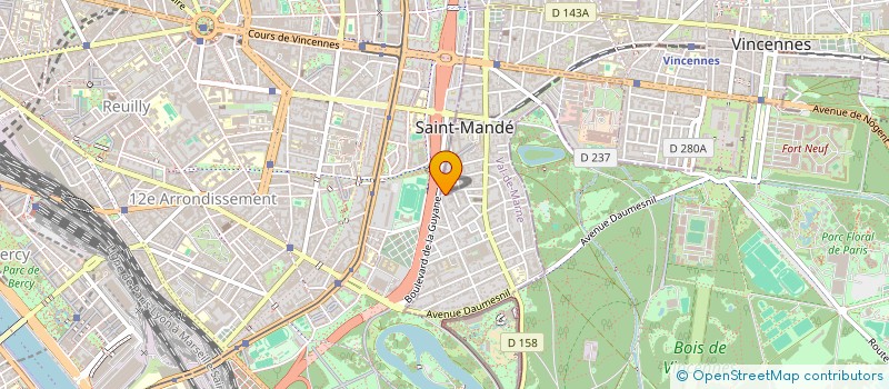 localisation de l'entreprise MADAME ADELINE RODRIGUES à SAINT-MANDE