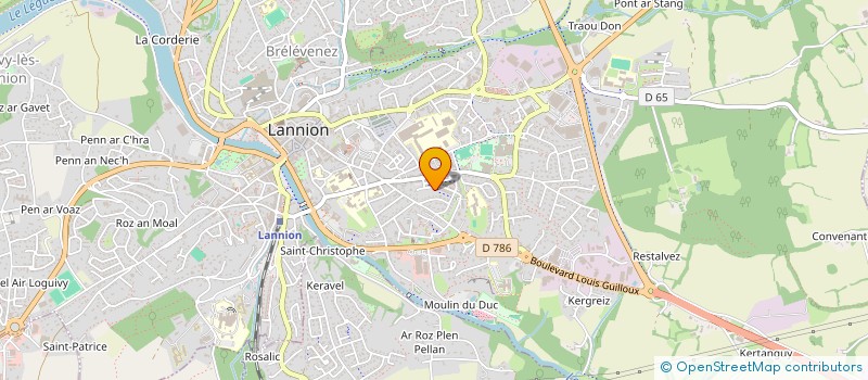 localisation de l'entreprise MADAME ADELINE ROPARS à LANNION
