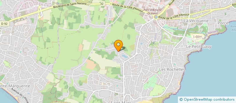 localisation de l'entreprise MADAME ADELINE ROUILLER  SAINT-NAZAIRE
