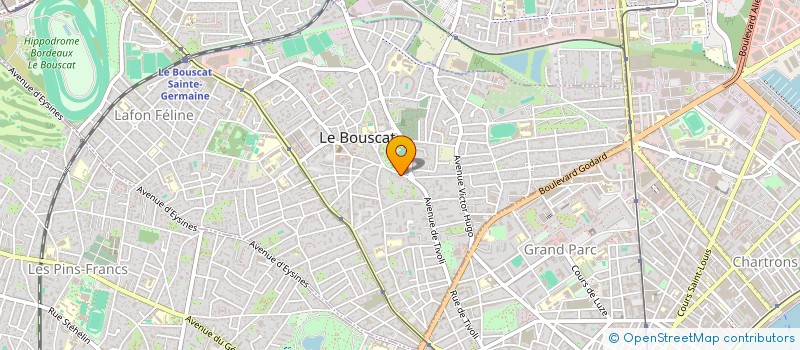 localisation de l'entreprise MADAME ADELINE ROULIERE à LE BOUSCAT