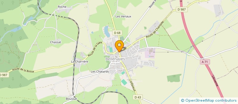 localisation de l'entreprise MADAME ADELINE ROUX  AIGUEPERSE