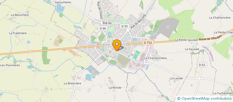 localisation de l'entreprise MADAME ADELINE SAINTPAUL  TREIZE-SEPTIERS