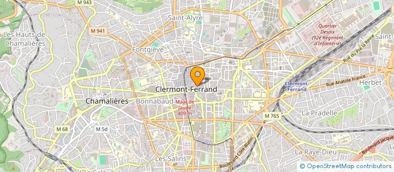 localisation de l'entreprise MADAME ADELINE SANSEIGNE  CLERMONT-FERRAND