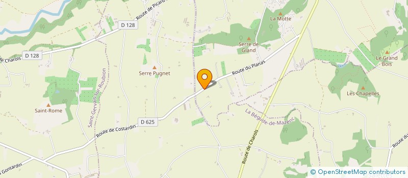 localisation de l'entreprise MADAME ADELINE SANTINI  CHAROLS