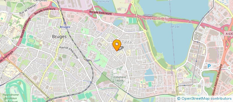 localisation de l'entreprise MADAME ADELINE SERVE  BRUGES