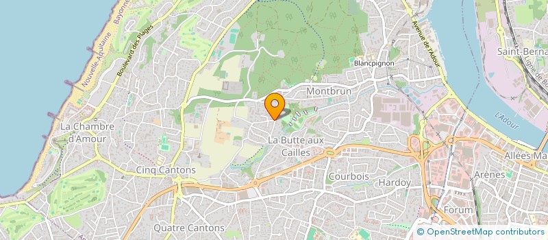localisation de l'entreprise MADAME ADELINE SERVONNET à ANGLET
