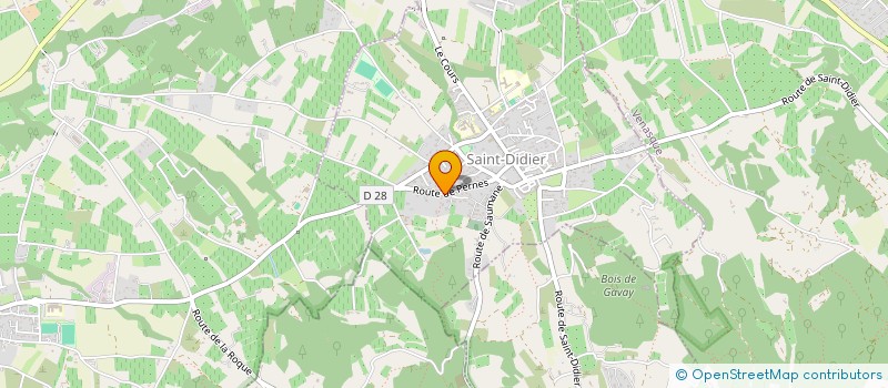 localisation de l'entreprise MADAME ADELINE SILVAIN  SAINT-DIDIER