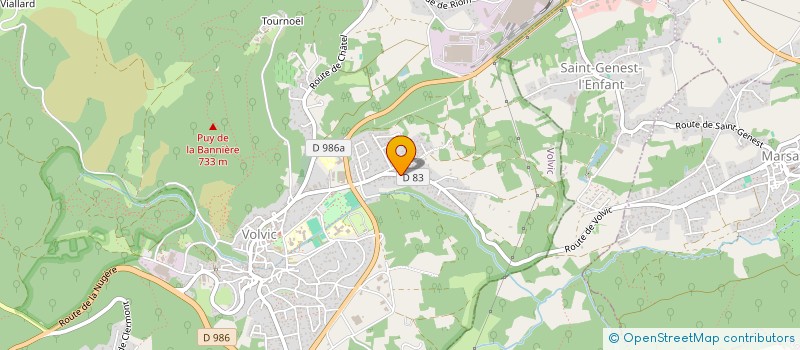 localisation de l'entreprise MADAME ADELINE SIMON  VOLVIC