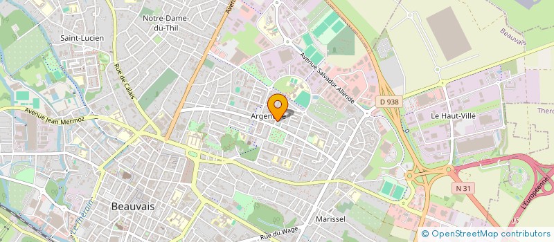 localisation de l'entreprise MADAME ADELINE SMOLASKI  BEAUVAIS