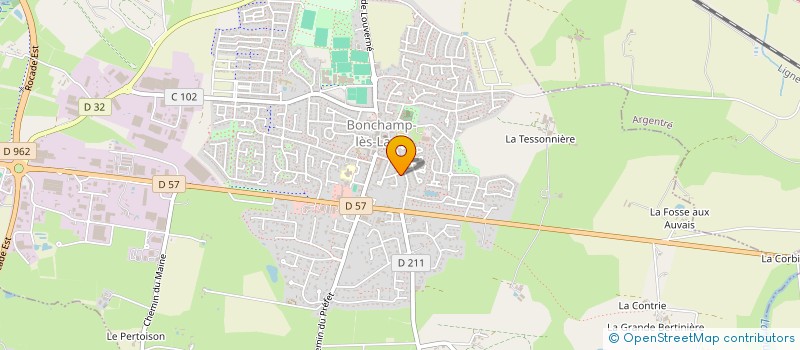 localisation de l'entreprise MADAME ADELINE SOURICE  BONCHAMP-LES-LAVAL