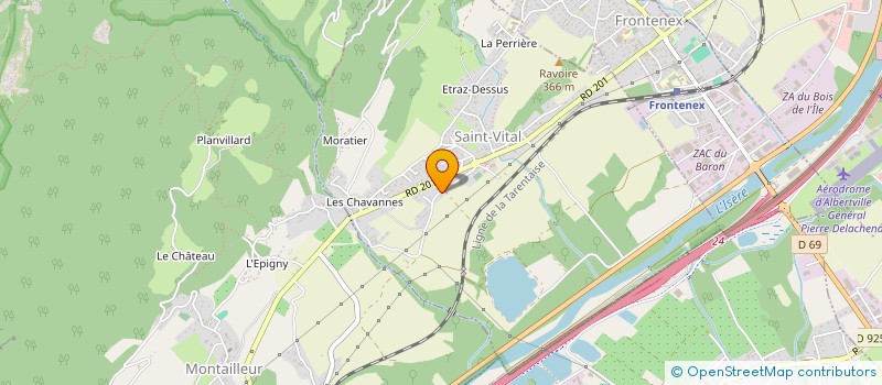 localisation de l'entreprise MADAME ADELINE STROZZA  SAINT-VITAL