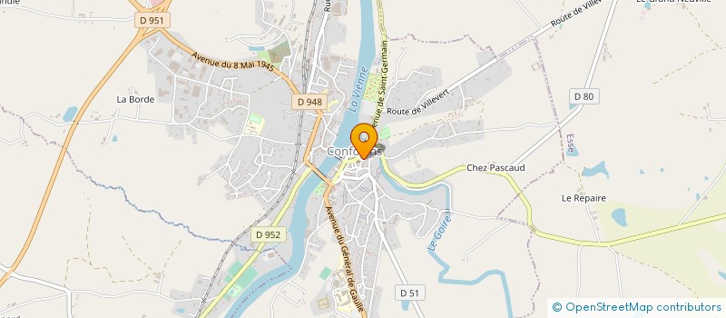 localisation de l'entreprise MADAME ADELINE TALBOT  CONFOLENS