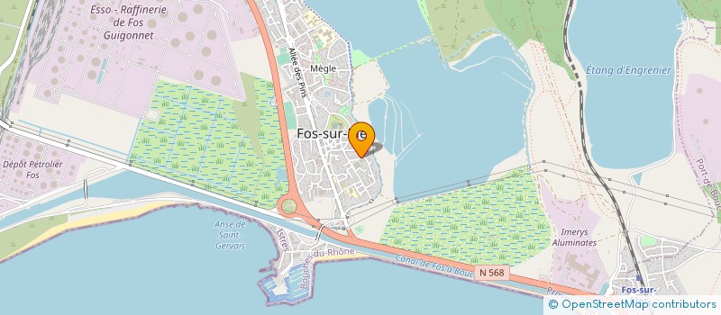 localisation de l'entreprise MADAME ADELINE TANGHE à FOS-SUR-MER
