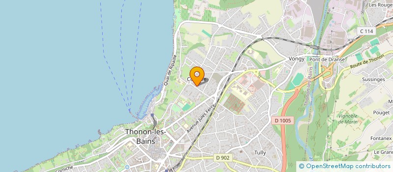 localisation de l'entreprise MADAME ADELINE THEISEN à THONON-LES-BAINS