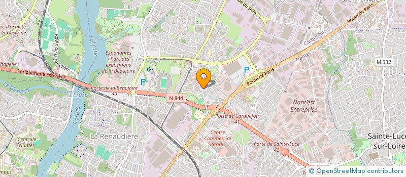 localisation de l'entreprise MADAME ADELINE THIBAULT à NANTES