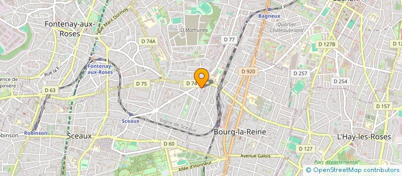 localisation de l'entreprise MADAME ADELINE THIERCY à SCEAUX