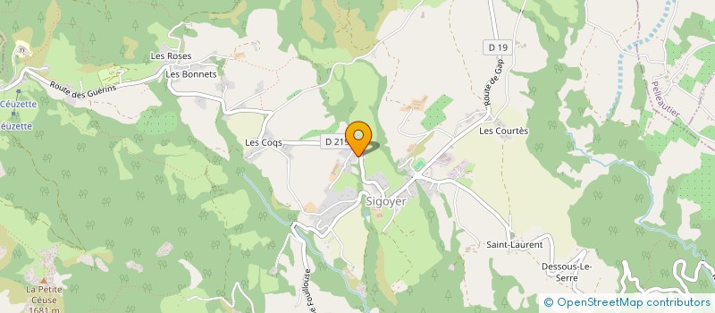 localisation de l'entreprise MADAME ADELINE TISSIER  L'ARGENTIERE-LA-BESSEE