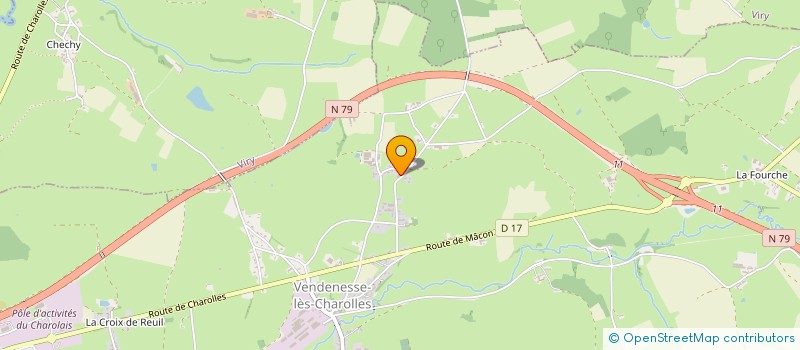 localisation de l'entreprise MADAME ADELINE TOUILLON  VENDENESSE-LES-CHAROLLES
