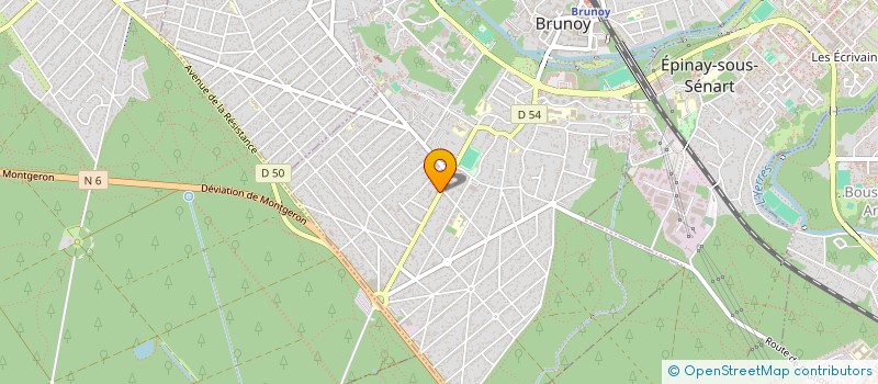 localisation de l'entreprise MADAME ADELINE TROIVILLE  BRUNOY