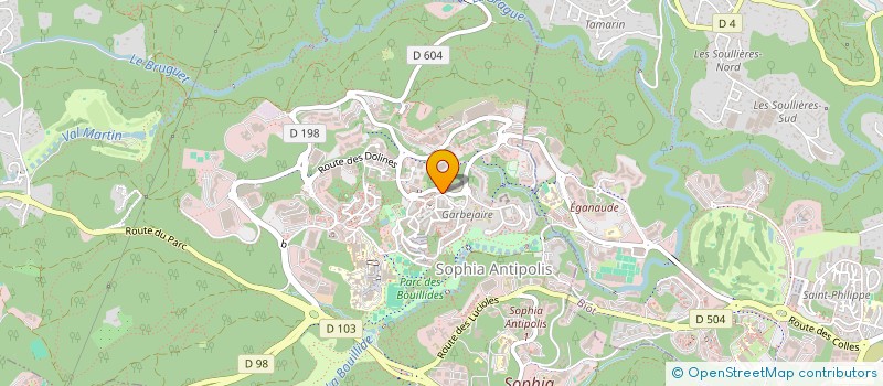 localisation de l'entreprise MADAME ADELINE UTA  VALBONNE