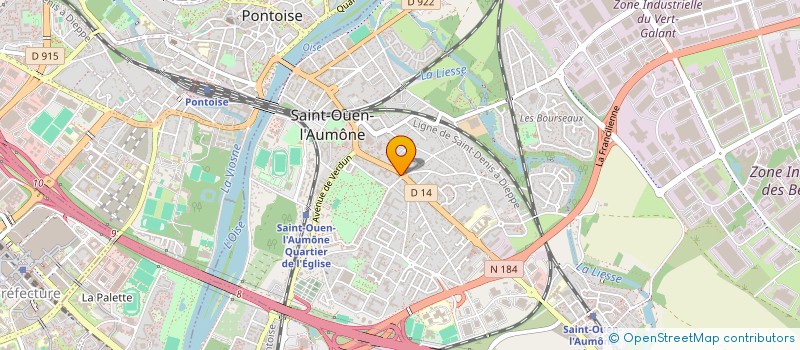 localisation de l'entreprise MADAME ADELINE VERPOORTE à SAINT-OUEN-L'AUMONE