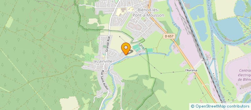 localisation de l'entreprise MADAME ADELINE WEISSE  JEZAINVILLE