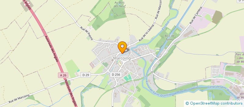 localisation de l'entreprise MADAME ADELINE WILLIATTE  MARCOING