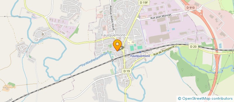 localisation de l'entreprise MADAME ADELINE WOIRHAYE  FAULQUEMONT