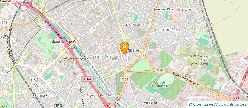 localisation de l'entreprise MADAME ADELISE LHERMENIER  REIMS