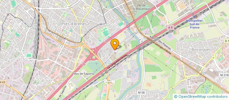 localisation de l'entreprise MADAME ADELITA RENAUDIN-GUERIN à LATTES